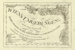 Alte detaillierte Karte von Wien, Deutschland, mit Textanmerkungen zur Bevölkerung, Straßen, Sehenswürdigkeiten und geografischen Merkmalen.