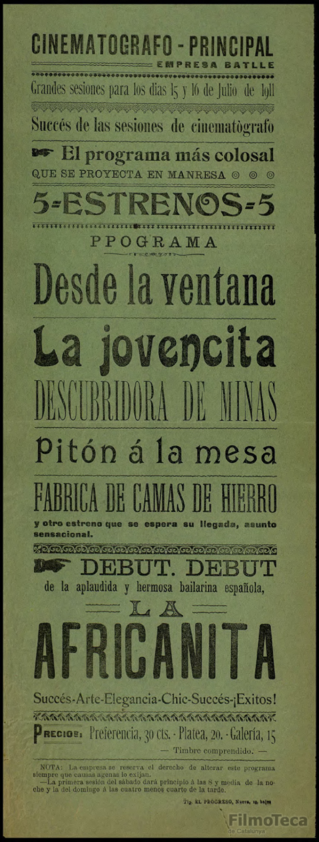 Eine vintage-Movie-Werbung mit schwarzem Hintergrund, weißer Schrift und einem weißen Rand, mit einem gedämpften Farbschema aus Blautönen und Grautönen.